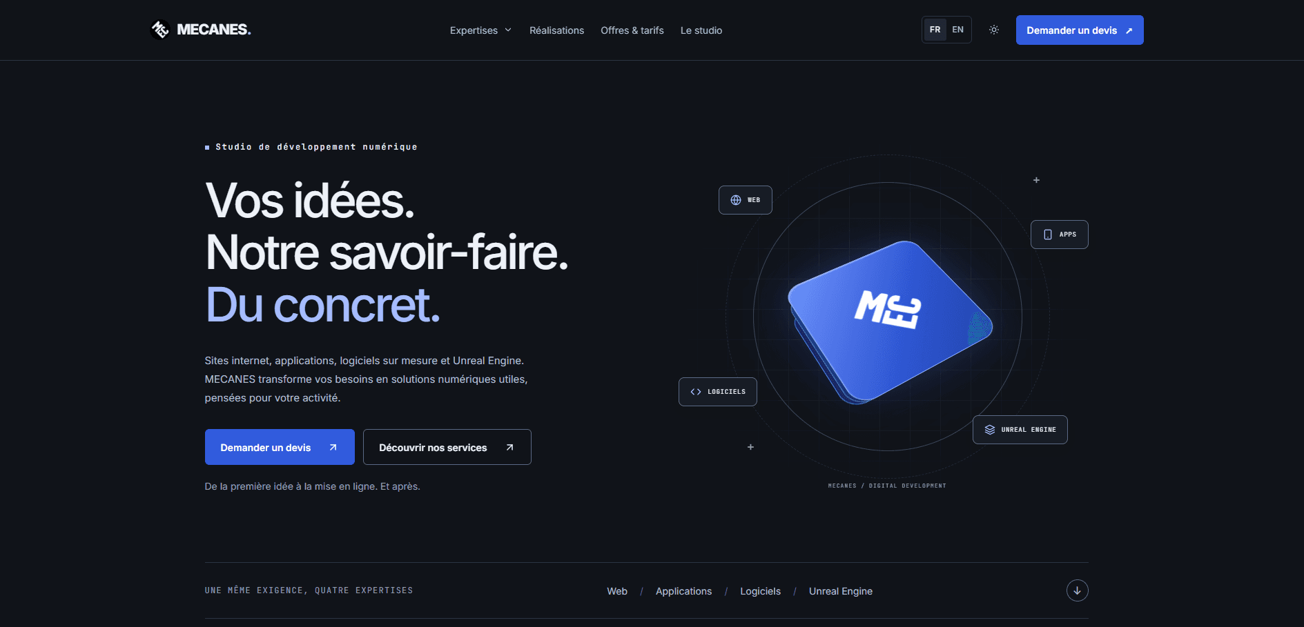 Aperçu du site MECANES